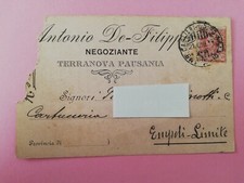 5522) annullo Ambulante CAGLIARI GOLFO ARANCI A 1911 x Empoli TERRANOVA PAUSANIA