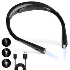 Xiyole Book Light Reading Light 3 Modes 9 Brightness Led Neck Reading Light Usb 