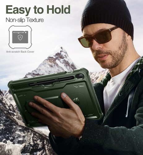 Dexnor for Samsung Galaxy Tab S9 FE Case Built-in Screen Protector and Kickstand - Picture 63 of 83