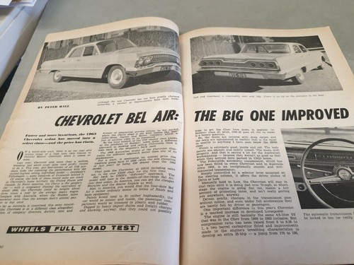 Jun 1963 WHEELS Mag RENAULT R8 Jaguar Mk 10 Chev XL FUTURA Daimler V8 Mini - Bild 9 von 12
