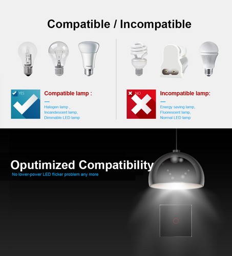 Livolo Glas Touch Weiss Lichtschalter Touchscreen Schalter mit LED Anzeige - Bild 8 von 13