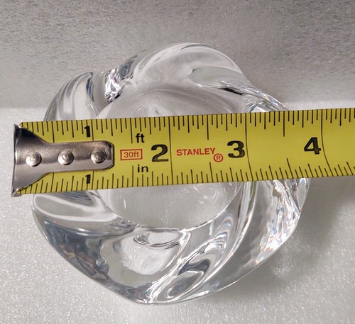Vtg. Royal Copenhagen Crystal Glass Swirl Votive Candle Holder Denmark. - Picture 5 of 5