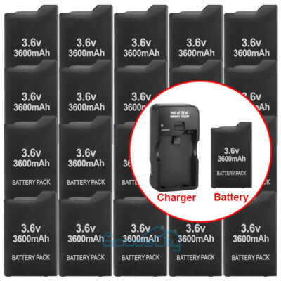 New OEM For PSP Replacement Battery PSP 2000 3000 3001 3600mAh & Battery Charger