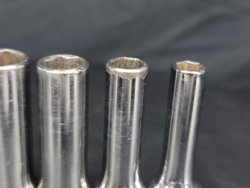 Snap On Tools 11pc 3/8" 1/4 - 7/8" Drive SAE 6pt Deep Chrome Standard Socket Set - Bild 6 von 10