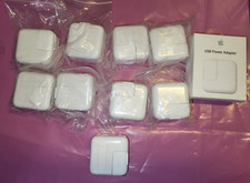 LOT OF 10 Apple 12W A1401 USB Power Adapter Wall Charger Brick OEM