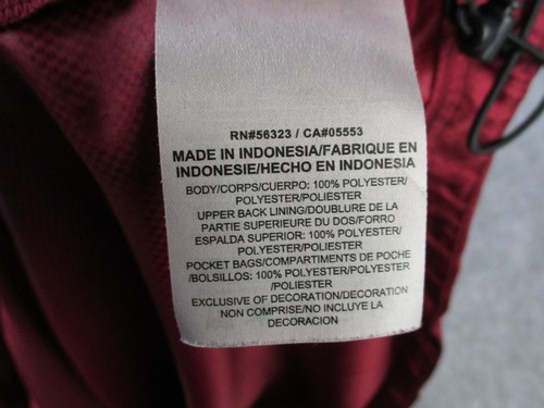 Nike Jacket Mens Medium Red White Swoosh Mesh Lined Windbreaker Hooded Pullover - Picture 7 of 11