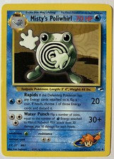 MISTY’S POLIWHIRL - Gym Heroes Set - 53/132 - Uncommon - Pokemon Card - NM