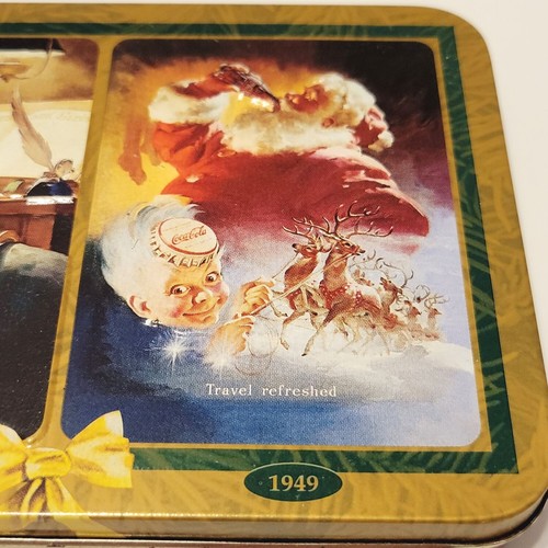 Coca Cola Nostalgia 2 Decks Playing Cards in Collectible Tin 1949 & 1950 Artwork - Picture 4 of 8