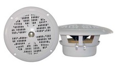 New Pyle PLMR41W Pair 4" 100Watt White Marine Boat Waterproof Speaker System