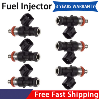 6Pcs Fuel Injector BR3Z9F593B For Ford 2011-19 Taurus 3.5L 2011-17 Mustang 3.7L
