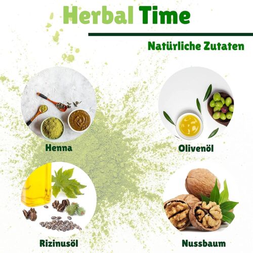 20 Stück Großhandel Creme-Henna Farbstoff Nr. 5 Kastanie 'Herbal Time' 75 ml - Bild 4 von 11