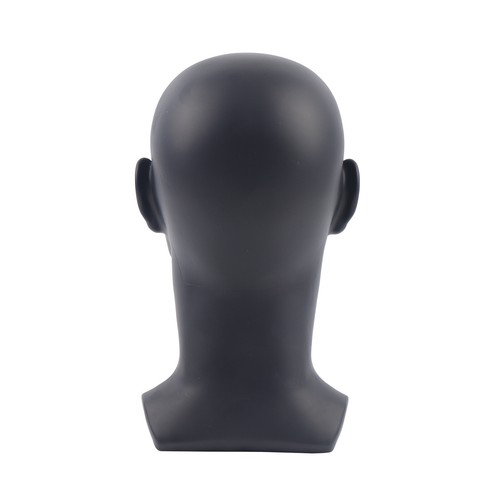 Männlich Modellkopf Perückenkopf Schaufensterpuppe Kopf Mannequin Kopf Schwarz - Bild 9 von 10