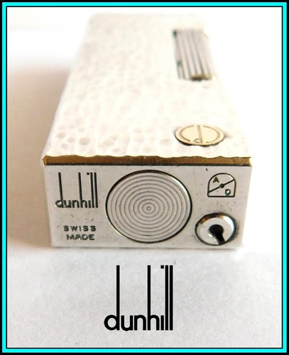 DUNHILL Rollagas Silver Plated LIGHTER / Briquet, with Box & Papers - SERVICED - Picture 13 of 21