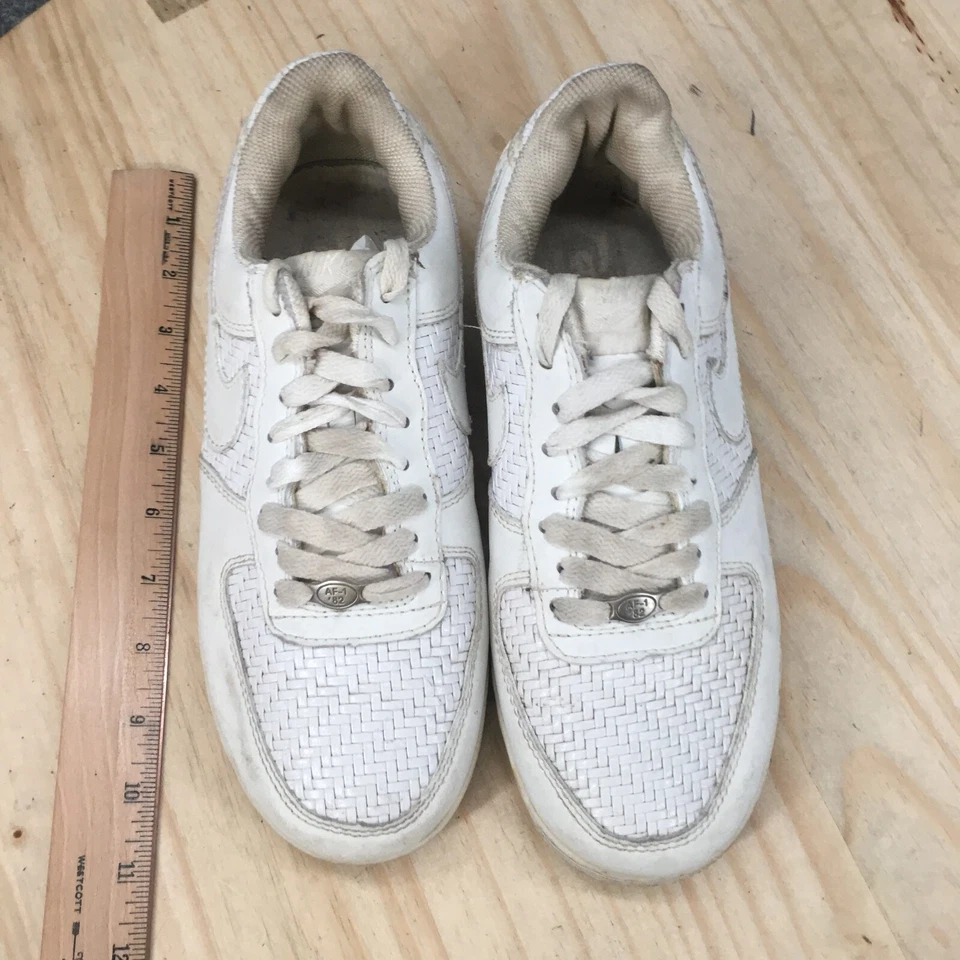 Nike Shoes Womens 7 Air Force 1 Low 07  LV8 Woven Sneakers White Low Top Casual - Image 4 of 4