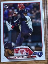 2023 Topps US141 Grant Anderson Rookie Texas Rangers MLB Baseball