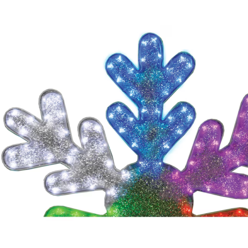 GE Efectos de Color 168 LED RGB Cinta Cambio de Color Luz 30" Copo de Nieve + Control Remoto - Imagen 4 de 10