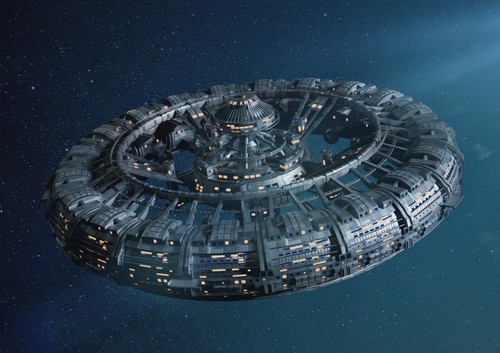 A1 Science Fiction Spaceship Station Poster Art Print 60x90cm 180gsm Gift #14121