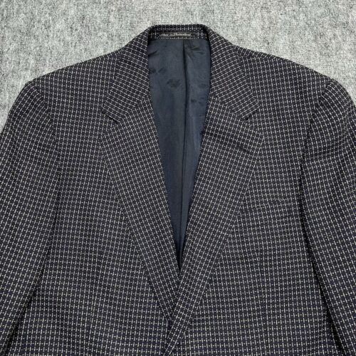 Cappotto sportivo Ermenegildo Zegna uomo US 44R blu polsini chirurgo occhi di uccellino morbido - Foto 2 di 16