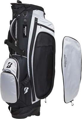 BRIDGESTONE Golf Men's Stand Caddy Bag 9.5 x 47 inch 2.5kg White