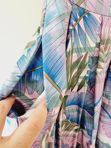 REVIEW Palm Springs Pleated A Line Skirt SIZE 10 Has Pockets - Foto 4 di 6