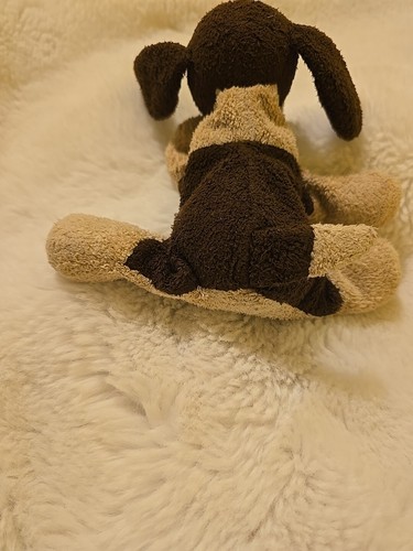 Russ Luv Pets Puddles Plush Puppy Dog Bean Bag Toy Mini 5" Brown Tan Lovey - Picture 8 of 8