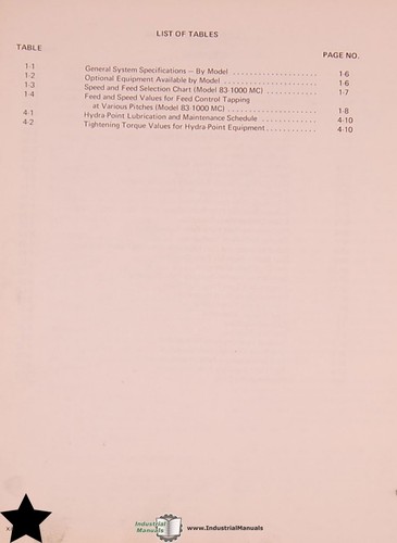 Moog 83-1000 MC 3 Axis N/C Machining Center Operation Service Maint Parts Manual - Picture 8 of 12