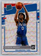 TYRESE MAXEY 2020-21 Panini Donruss Optic Rated Rookie Silver Wave Prizm