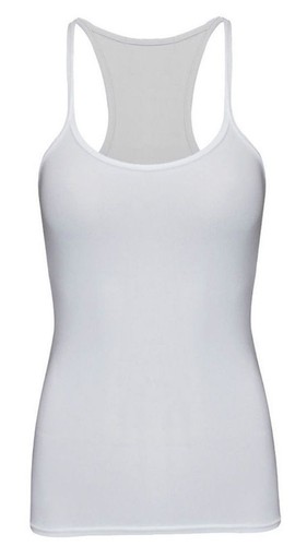 Girls Plain Sleeveless T-Shirt Vest Summer Razor Back Top Ages 5-12 - Picture 2 of 5
