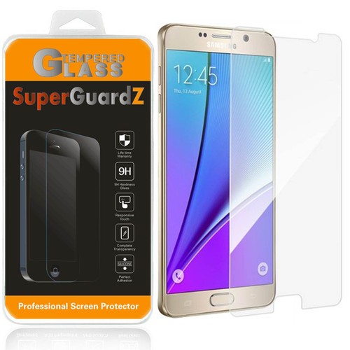 SuperGuardZ® Tempered Glass Screen Protector Shield For Samsung Galaxy Note 5 - Picture 1 of 10