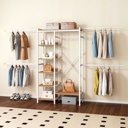 Adjustable Compact Walk-In Closet Organizer Rack System 7-Tier Storage Shelves - Picture 11 of 11
