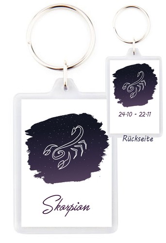 Llavero fotográfico signo zodiacal llavero regalo cumpleaños 6x4,5cm - Imagen 6 de 16