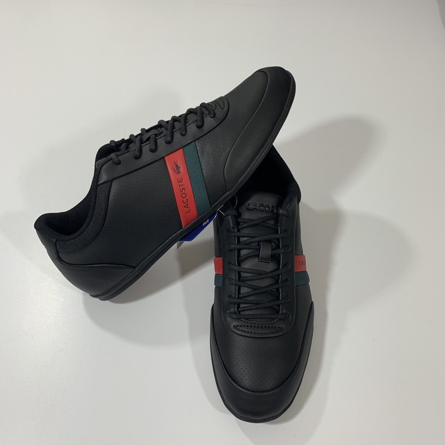 lacoste ampthill black leather