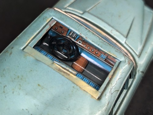 Asis Vintage Bandai Mercedes Benz 220 Japan 1960's Tin Litho Friction - Picture 4 of 22
