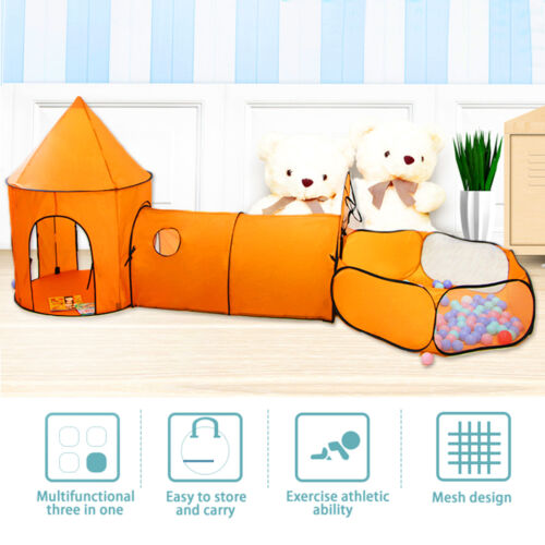 Children's Play Tunnel Tent With Soft Polyester Material For Safe Crawling And P - Picture 24 of 24