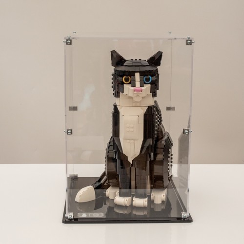 Custodia acrilica per LEGO® smoking gatto 21349 stampata o posteriore trasparente - Foto 8 di 9