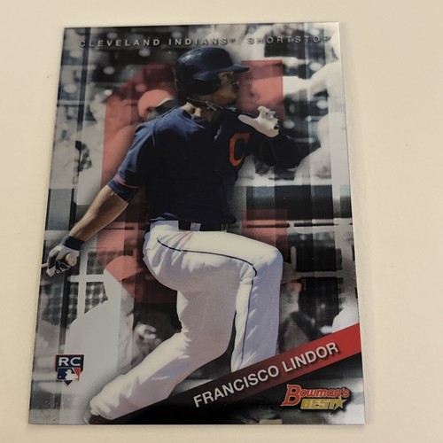 2015 Bowman's Best Francisco Lindor #3 RC Cleveland Indians- Mets - Picture 2 of 3