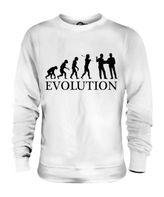 BAUPLANER EVOLUTION OF MAN UNISEX PULLOVER HERREN DAMEN DAMEN GESCHENK