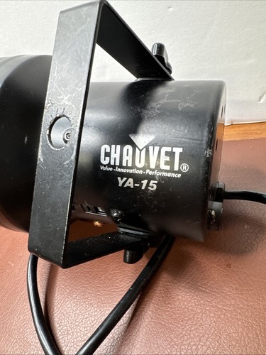 Chauvet YA-15 Bright White Pinspot Stage Light Lamp Tested Working Black Can - Picture 6 of 10