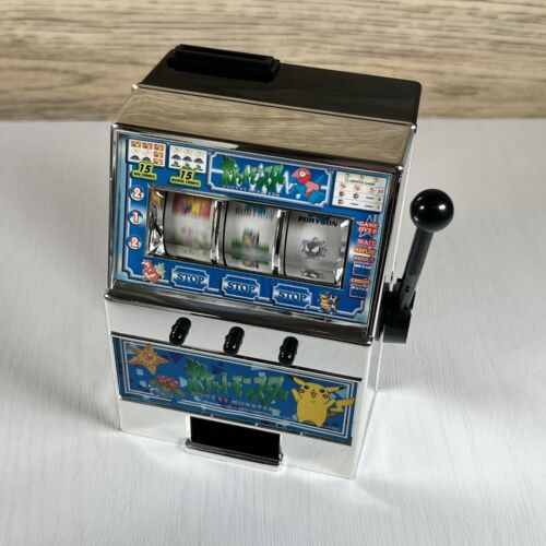 Pokemon Spielautomat Münzbank Silber mit BOX Anime Spiel Japan *getestet & funktioniert* - Bild 10 von 12