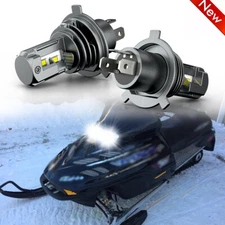 2pc H4 6000K White LED Headlights For Ski-Doo MXZ 700 1999 2000-2003 Snowmobile