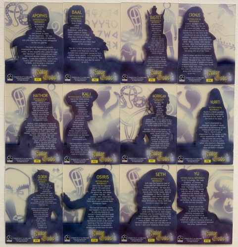 Stargate SG-1 Season Five False Gods Cell Chase Card Set F1 thru F12 - Picture 2 of 2