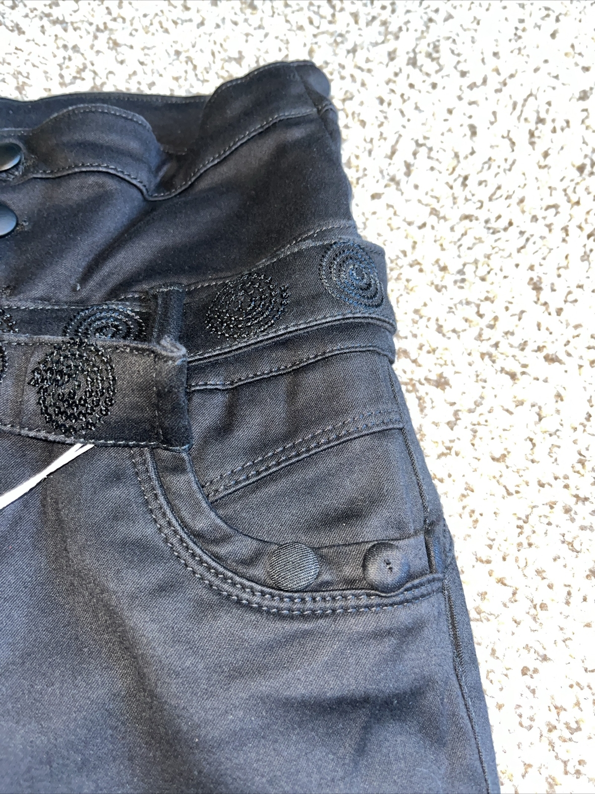 Womens Black Jeans By Divina Designer US Size 6 (23 X 26.5) New - View 5
