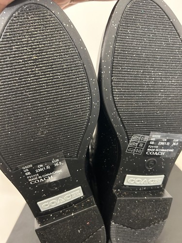 Coach Rubber Rain Bootie: Glitter Design - Size 6 - Picture 3 of 5
