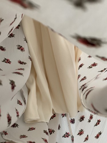 Everly Damen Sommerkleid elfenbein Blumenmuster - Neckholder Style lang Größe M - Bild 5 von 7