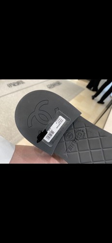 Nuovi con scatola 23c g45135 autentici stivali neri trapuntati in pelle d'agnello Chanel logo CC taglia 38 - Foto 10 di 10