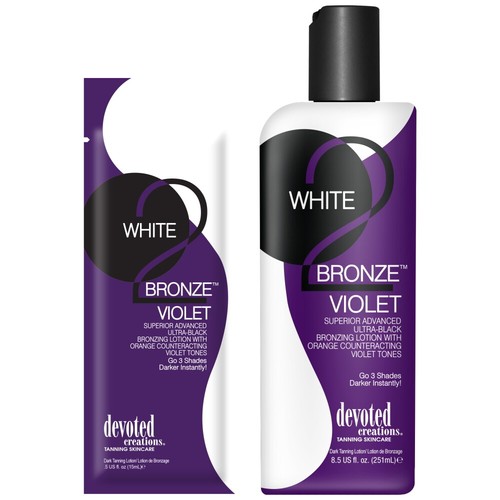 Devoted Creations White 2 Black Bronze sunbed tanning lotion cream ALL TYPES - Picture 5 of 25