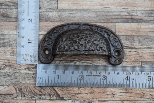 6x Gusseisen Tür Tor Schrank Schublade Küche Dekor Tasse Eimer zieht Griffe Knöpfe - Bild 2 von 10