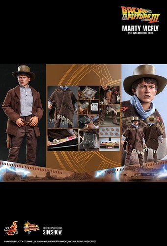 Marty McFly Back To The Future III Movie Masterpiece Action HOT TOYS SIDESHOW - Picture 3 of 6