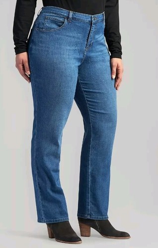 Lee Jeans, Women's 16 Medium. Stretch Relaxed Fit Straight Leg Jeans.