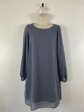 Atmosphere UK size 14 women's grey polyester top round neck with inner vest